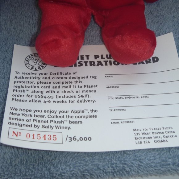 2 Planet Plush collectible plush bears (original releases) - Picture 3 of 8